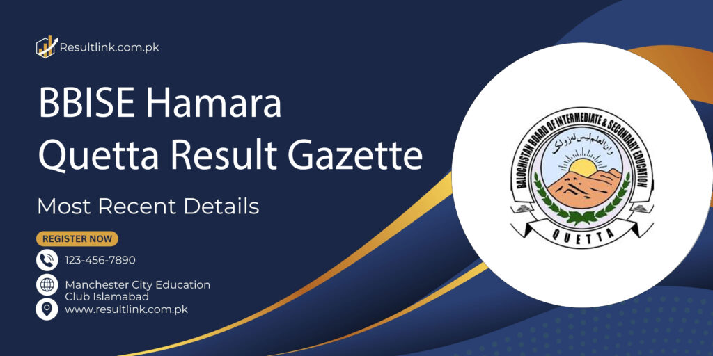 BBISE Hamara Quetta Result Gazette