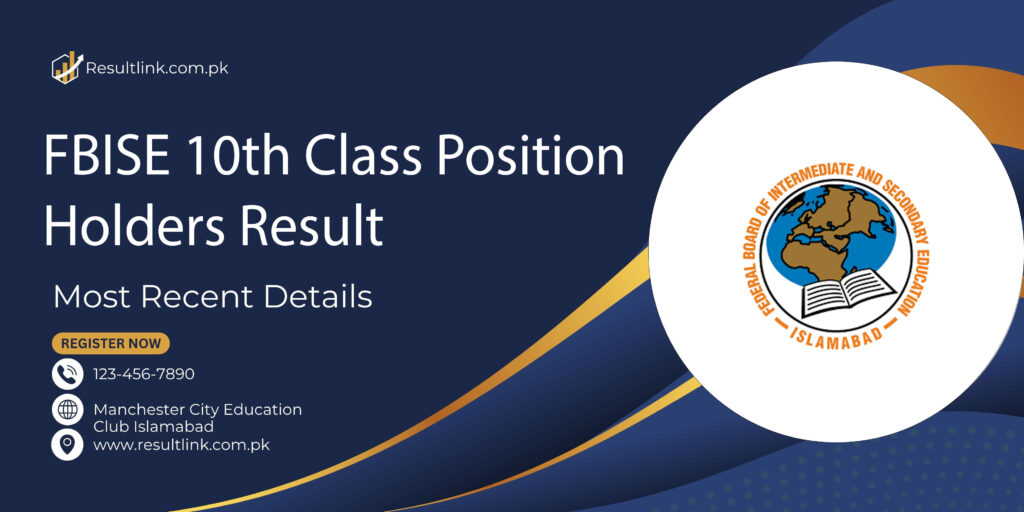 FBISE 10th Class Position Holders Result