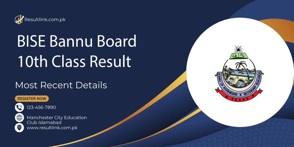 BISE Bannu Board 10th Class Result