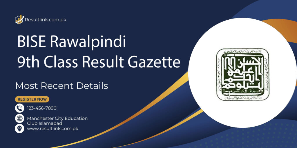 BISE Rawalpindi 9th Class Result Gazette