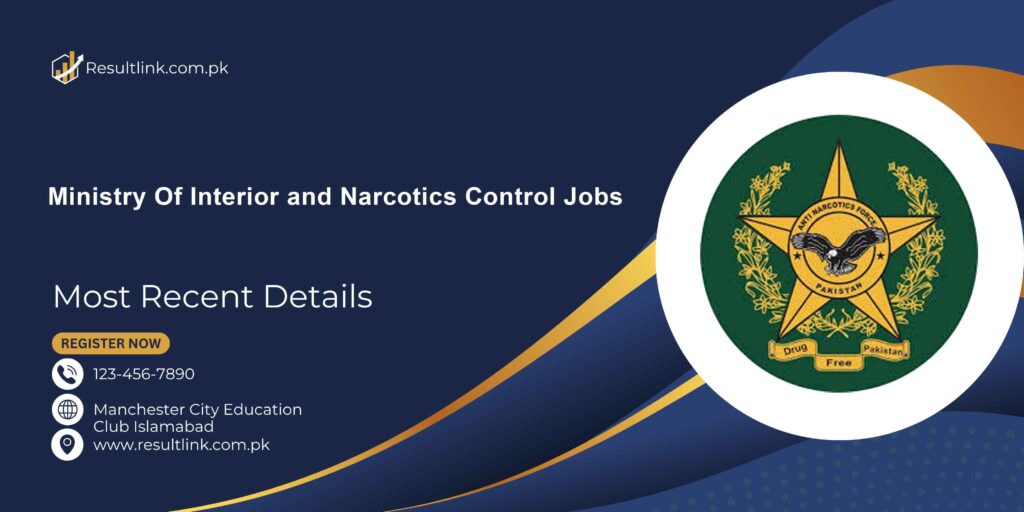 Ministry Of Interior and Narcotics Control Jobs