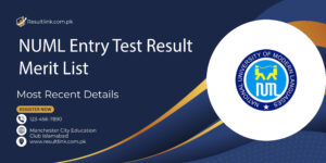 NUML Entry Test Result Merit List