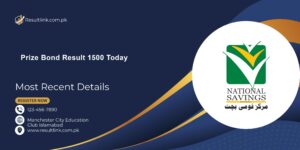 Prize Bond Result 1500 Today